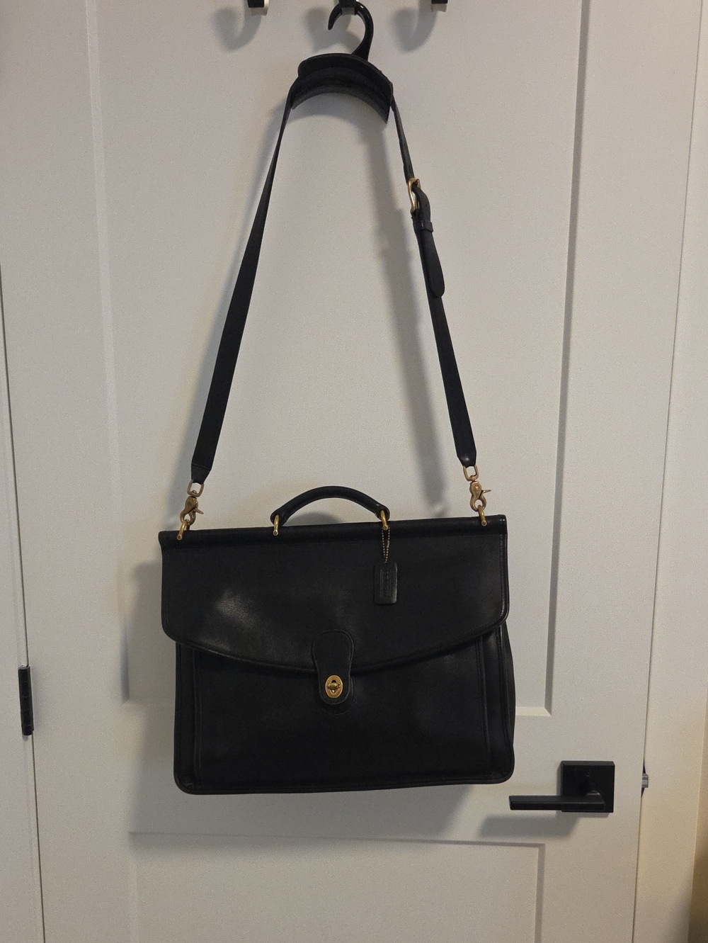 Vintage Coach 5266 - Beekman Briefcase in Black Leather